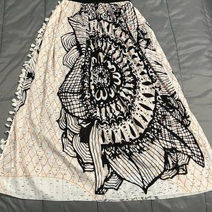 Long patterned skirt